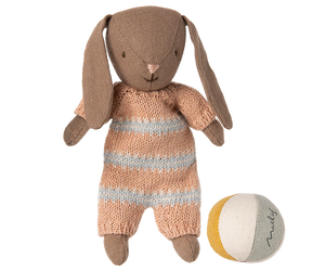 Maileg Bunny Set, Micro-- Brown/Dusty Rose