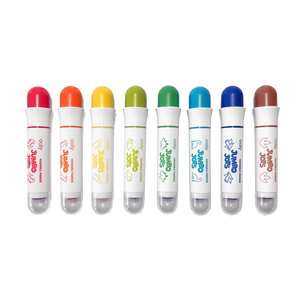 Ooly Jumbo Jots: Dual Tip Cone and Stamp Markers-- Dinosaur (Set of 8)