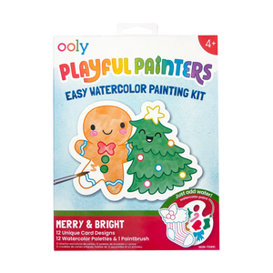 Ooly Playful Painters Easy Watercolor Painting Kit-- Merry and Bright
