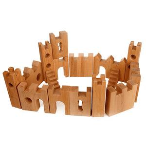 Bauspiel Large Knight's Castle-- Sixteen Pieces