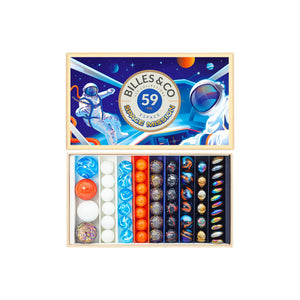 Billes & Co Marbles-- Space Mission Large Box