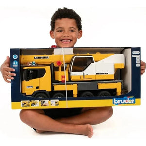 Bruder 03571 SCANIA Super 560R Liebherr Crane Truck with Light/Sound Module