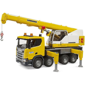 Bruder 03571 SCANIA Super 560R Liebherr Crane Truck with Light/Sound Module