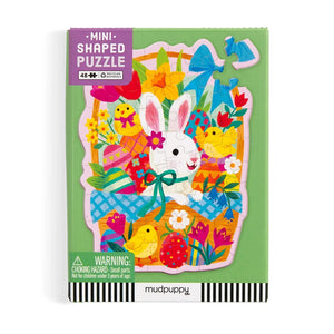 Bunny Basket 48 Piece Mini Shaped Puzzle by Mudpuppy
