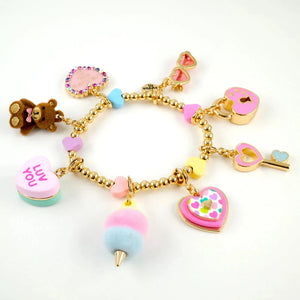 Charm It! Gold Heart Lock Charm