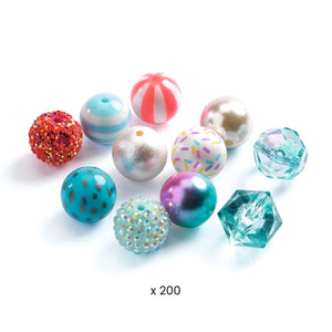 Djeco Bubble Beads Bracelet Kit -- Silver