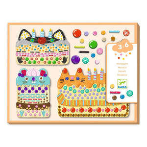 Djeco Mosaic Craft Kit -- Cakes and Sweets