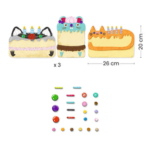 Djeco Mosaic Craft Kit -- Cakes and Sweets