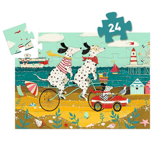 Djeco Ollie the Dalmatian Silhouette Puzzle-- 24 Pieces