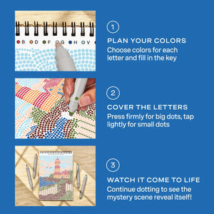 Lifelines FlowArt Dot-By-Letter: Day at the Beach