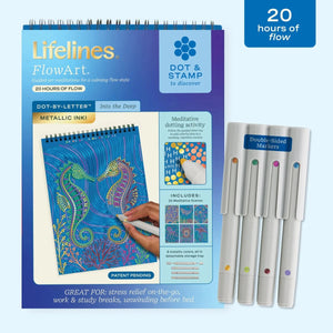 Lifelines FlowArt Dot-By-Letter Into the Deep (Metallic)