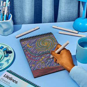 Lifelines FlowArt Dot-By-Letter Into the Galaxy (Metallic)