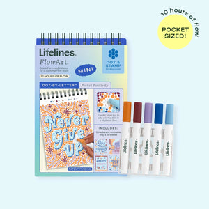 Lifelines FlowArt Mini Dot-By-Letter, Pocket Positivity