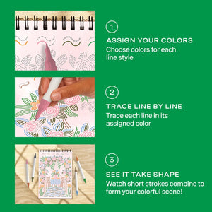 Lifelines FlowArt: Trace-By-Line, Brunch in Bloom