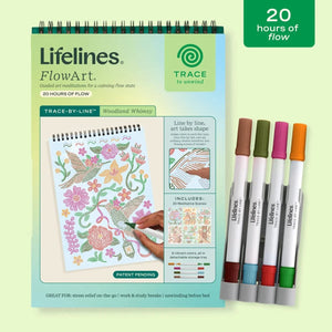 Lifelines FlowArt: Trace-By-Line, Woodland Whimsy