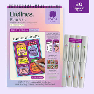 Lifelines Hidden Patterns Color-to-Reveal Foody Fun