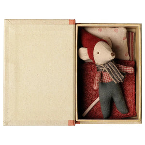 Maileg Christmas Mouse, Baby in Book