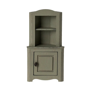 Maileg Corner Cabinet-- Mouse, Light Green