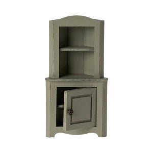 Maileg Corner Cabinet-- Mouse, Light Green