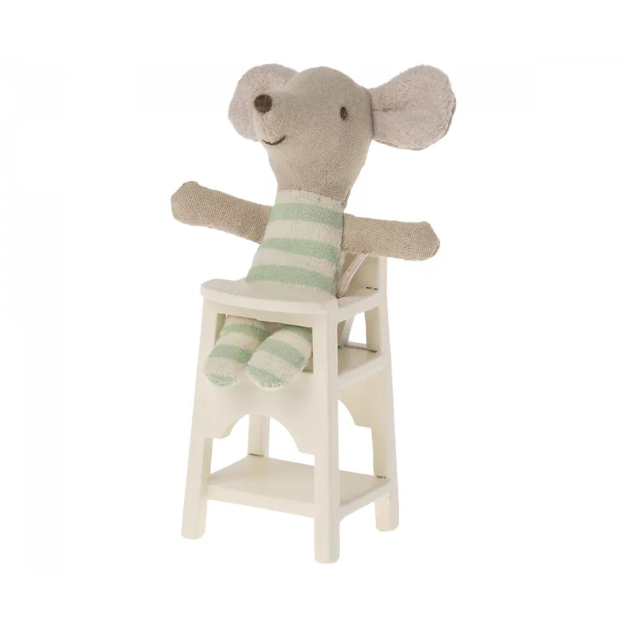 Maileg High Chair, Mouse-- Off White