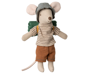 Maileg Hiker Mouse, Big Brother-- Thin Stripes