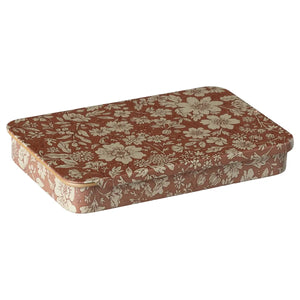 Maileg Metal Box with Sliding Lid-- Heather Blossom