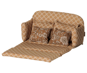 Maileg Sofa Bed, Mouse, Large-- Ocher