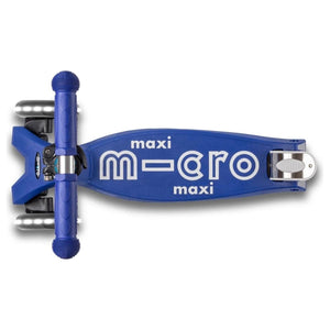 Micro Kickboard: Maxi Deluxe LED -- Blue/White