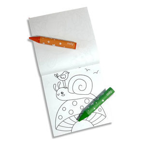 Ooly Carry Along Coloring Book Set -- Garden Pals
