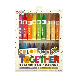 Ooly Color Together Triangular Crayons-- Set of 18