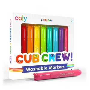 Ooly Cub Crew Washable Markers-- Set of 8