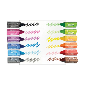 Ooly Happy Triangles Jumbo Crayons -- Set of 12