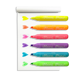 Ooly Heart Pops Neon Highlighters-- Set of 6
