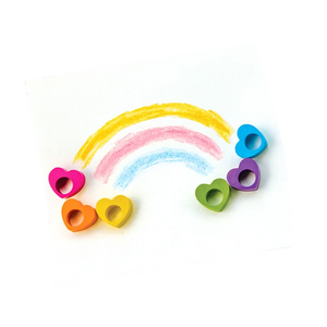 Ooly Heart Ring Crayons-- Set of 6