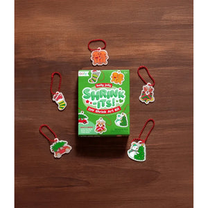 Ooly Mini Shrink-Its! DIY Shrink Art Kit-- Holly Jolly
