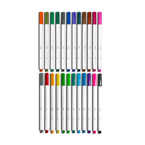 Ooly Seriously Fine Felt Tip Markers-- Set of 24