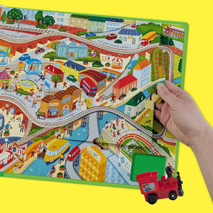 Usborne Wind-Up Train Toy and Book Combo