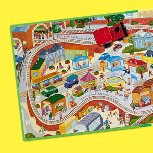 Usborne Wind-Up Train Toy and Book Combo
