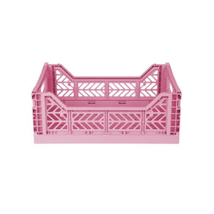 Aykasa Medium Folding Crate in Baby Pink