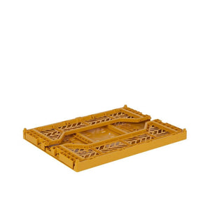 Aykasa Medium Folding Crate in Mustard