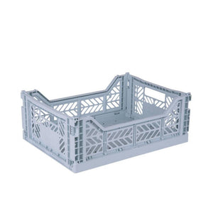 Aykasa Medium Folding Crate in Pale Blue