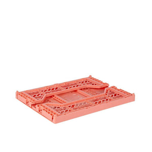 Aykasa Medium Folding Crate in Salmon