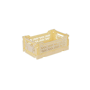 Aykasa Small Folding Crate in Banana