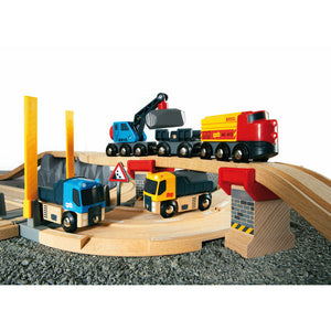 BRIO 33210 Rail & Road Stone Quarry Set