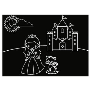 Imagination Starters Chalkboard MiniMats: Princess and Butterfly