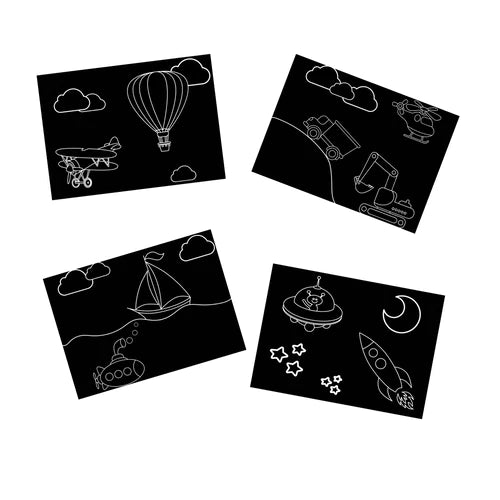 Imagination Starters Chalkboard Placemats: Transportation (Set of 4)