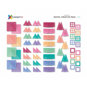 Connetix 120 Piece Pastel Creative Pack