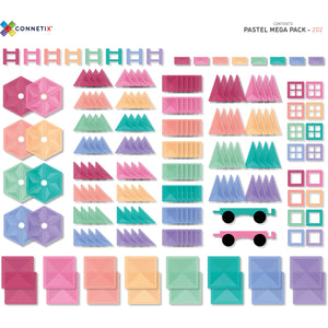 Connetix 202 Piece Pastel Mega Pack