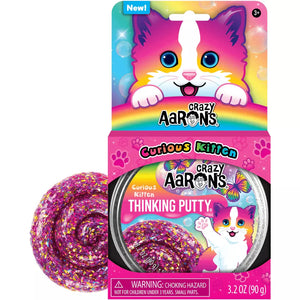 Crazy Aaron's Putty Pets -- Curious Kitten