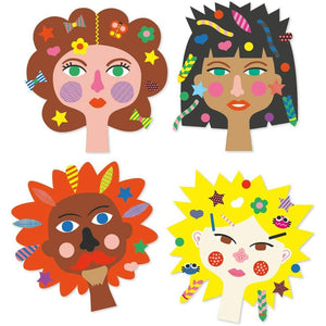 Djeco Create with Stickers -- Hairdresser